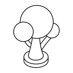A perfect design icon of tree