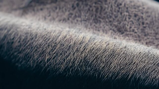 grey furr texture. generative ai 