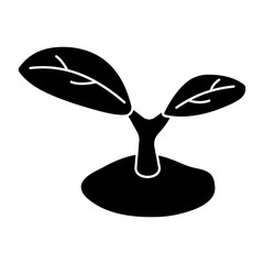Creative design icon of leaf