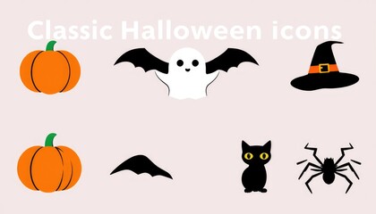 Obraz premium halloween set