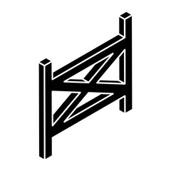 An icon design of fence