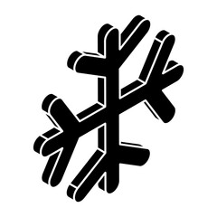 Modern design icon of snowflake 