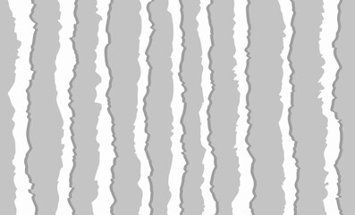 flat ripped pages difrent shapes end page paper vertical