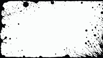 Ink splash Background. Ink splash isolated on white background. black drops. Grunge background. Splatter Ink Texture . Distress Texture .