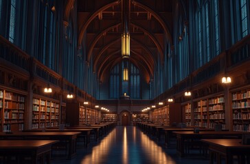 Grand Library Interior
