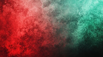 Obraz premium Abstract texture featuring a mix of red and teal colors, creating a vibrant and dynamic visual effect.