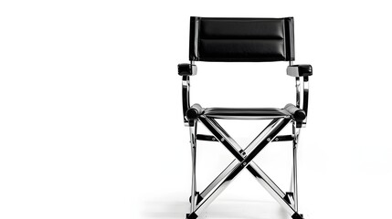 Stylish Director Chair with Wooden Frame and Comfortable Canvas Seat Ideal for Professional Makeup Artists and Salons