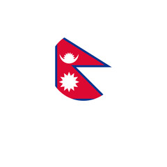 Nepal flag location icon