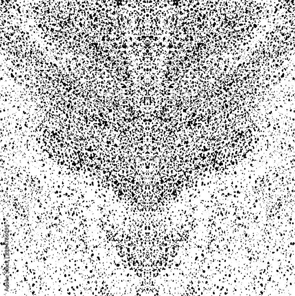 Wall mural rough black and white texture vector. distressed overlay texture. grunge background. abstract textur