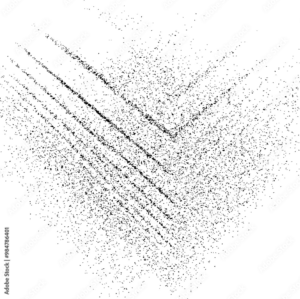 Poster rough black and white texture vector. distressed overlay texture. grunge background. abstract textur