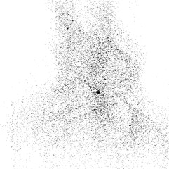 Snow, stars, fairy twinkling lights, rain drops on black background. Abstract vector noise. Small particles of debris and dust. Distressed uneven grunge texture overlay.
