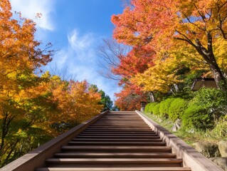 Morning cup of coffee on a wooden table with a laptop and green plant in a cozy workspace
