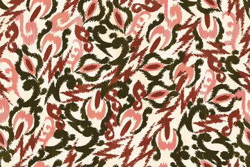 abstract seamless motif fabric patterns, abstract ikat, carpet, fabric, batik