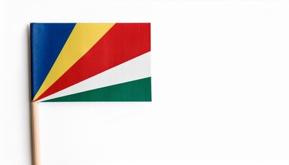 小さな紙のセーシェル共和国の国旗（small paper Seychelles flag）
