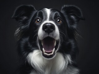 Fototapeta premium professional dog photoshoot, professional dog photo, close-up photo of a dog