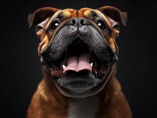 Obraz premium professional dog photoshoot, professional dog photo, close-up photo of a dog