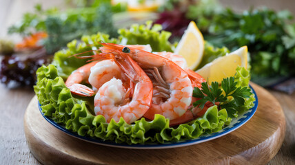 A Plate Of Shrimp