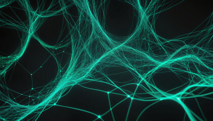 Web of neural connections, intelligence, abstract,geometric art, brainwaves