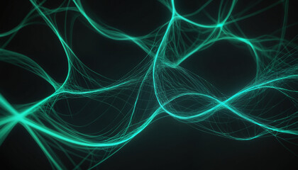 Web of neural connections, intelligence, abstract,geometric art, brainwaves