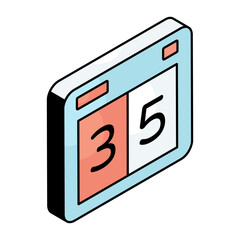 Scoreboard icon in colored design