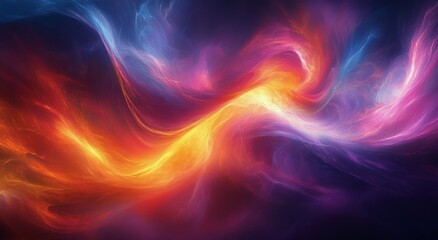 Colorful swirling galaxy nebula captured in deep space during a cosmic event in October