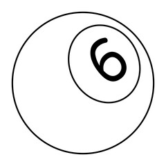 A trendy vector design of billiard game