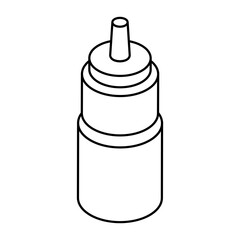 An editable design icon of water bottle