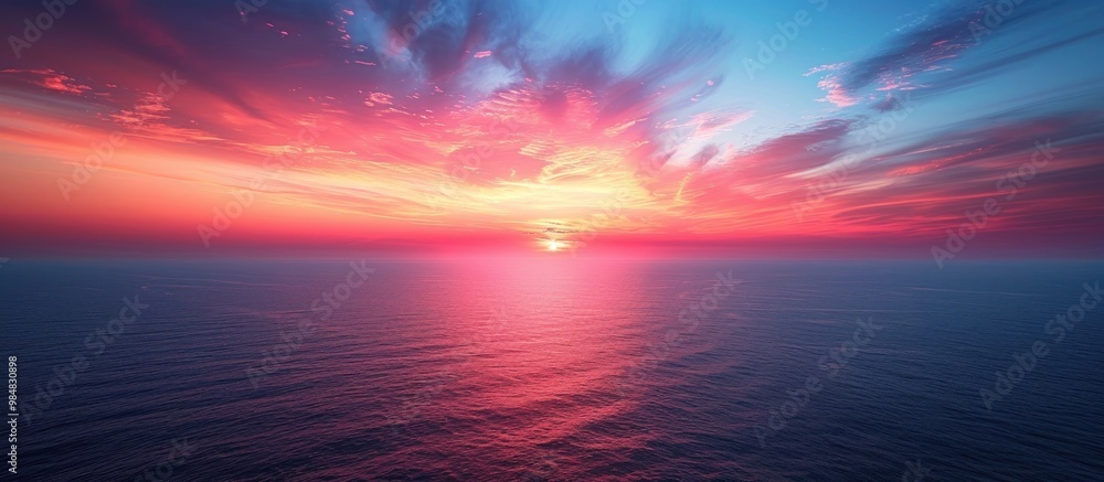 Canvas Prints sunset over the ocean