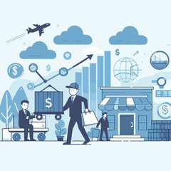 illustration of banking