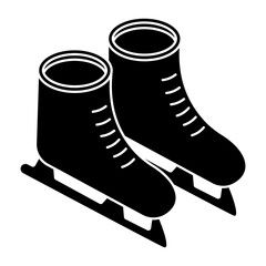 Vector design of ice skate 