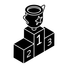 Position ranking board, icon of leaderboard