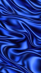 Obraz premium The elegant and luxurious visual created by flowing blue silk cloth forming graceful folds