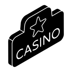 Perfect design icon of casino board 