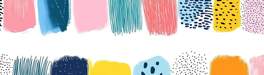 Vibrant and colorful paint strokes create a lively and modern abstract background perfect for art projects and creative designs.