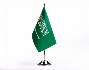 Saudi Arabia Flag on Stand