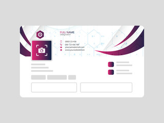 Abstract gradient banner, cover photo LinkedIn profile page mockup presentation