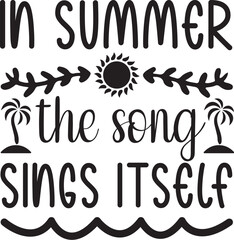 Summer day svg design