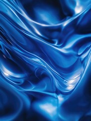 Obraz premium Abstract Blue Marble Waterfall