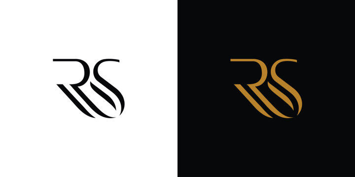 Luxury and unique RS logo design