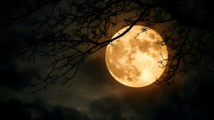 Fototapeta premium moon in the night