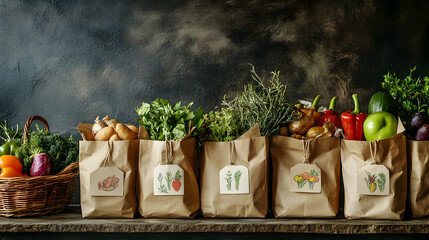 vegetables on the market