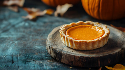 pie on a wooden table