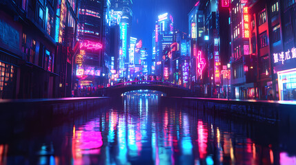 Obraz premium night view of the city hall