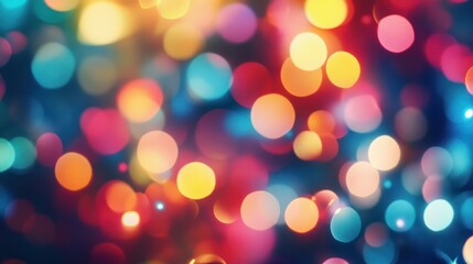 The background was a defocused, colourful blend of glowing light and blurred bokeh, creating an abstract display of bright, Christmas colours.light,bokeh, blurred,abstract, bright,background,