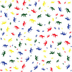 "Seamless animal vector patterns featuring playful designs of various species like lions, elephants, birds, and marine life, perfect for children&rsquo;s products, textiles, and nature-themed projects."