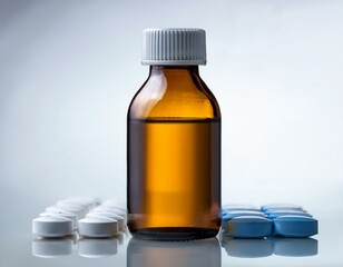 Medicine Bottle and Pills