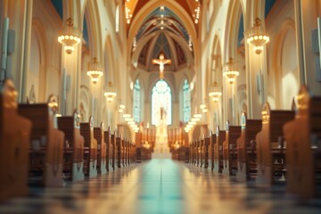 church interior blur abstract background  church interior blur abstract background