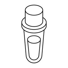 An editable design icon of experiment