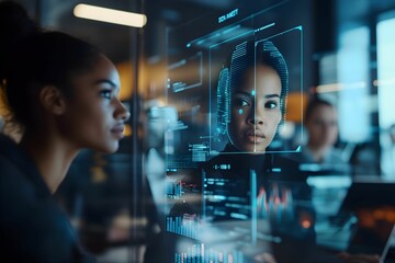 analiza danych, AI, biznes, technologia, wizualizacja, prognozy, cyfrowe, ekran, praca, biuro, nowoczesne, decyzje, strategie, innowacje, cyfryzacja, inteligentne, analiza, informacje, przetwarzanie, 