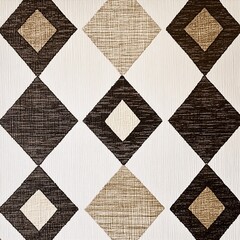 Geometric pattern in neutral tones, textured design